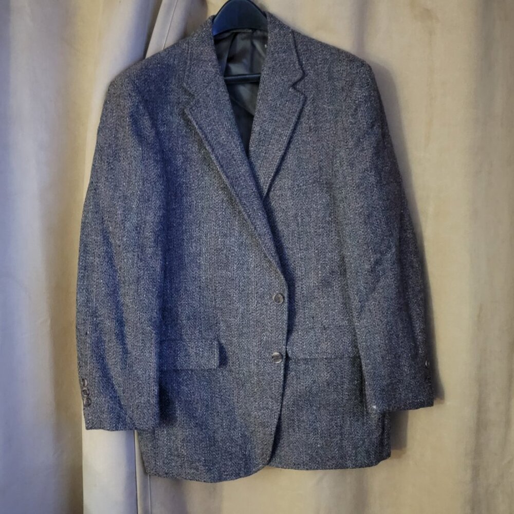 Vintage Harris Tweed Blazer Mens Sports Coat Tweed Scottish Wool